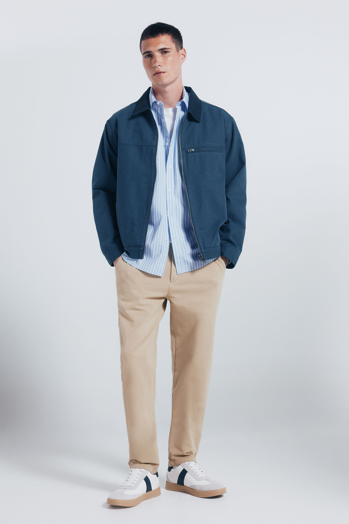 Springfield Striped poplin shirt