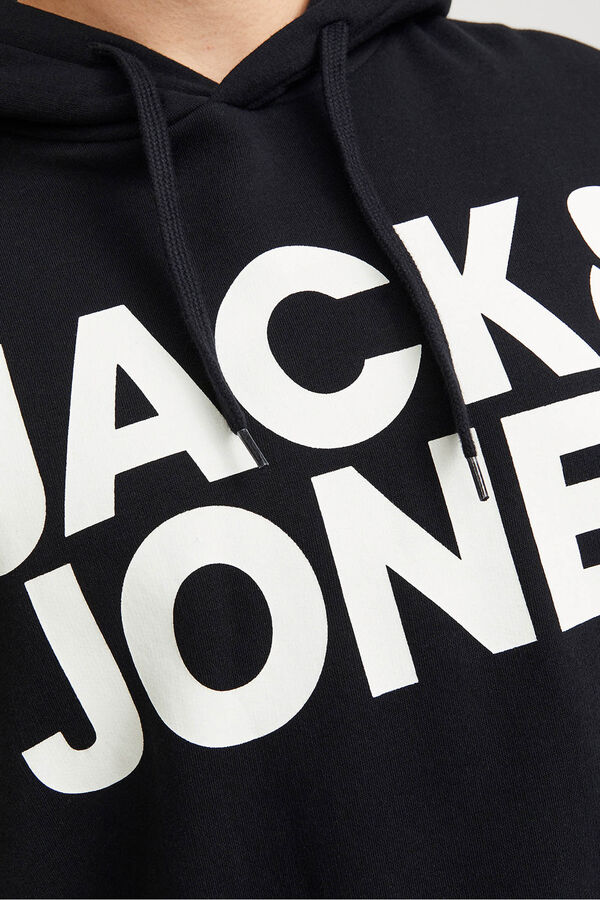 Jack & Jones PLUS Sudadera logo grande negro