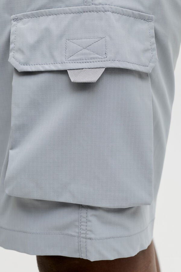 Jack & Jones Cargo-Jogging-Bermudas Grau