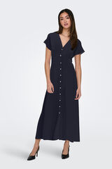 Only Long regular fit dress blue