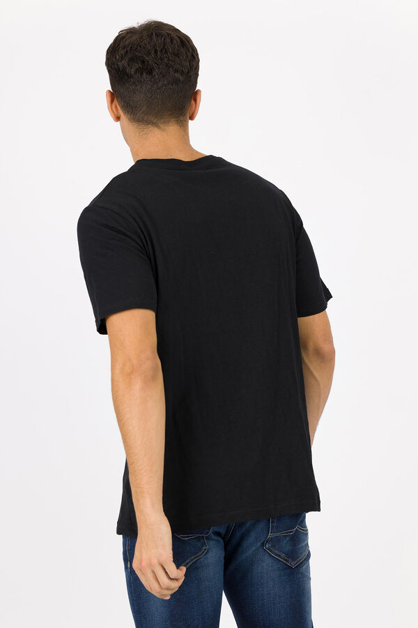 Springfield Essential slub T-shirt with pocket black