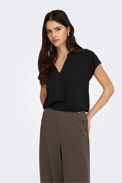 JDY Blusa manga corta lino