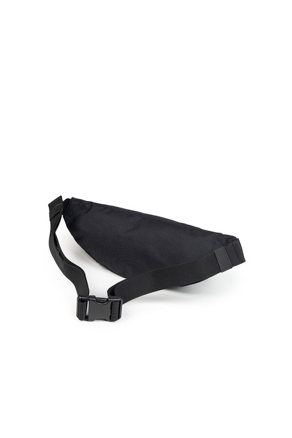 Munich Bolsa de cintura m&eacute;dia com fecho de correr. preto