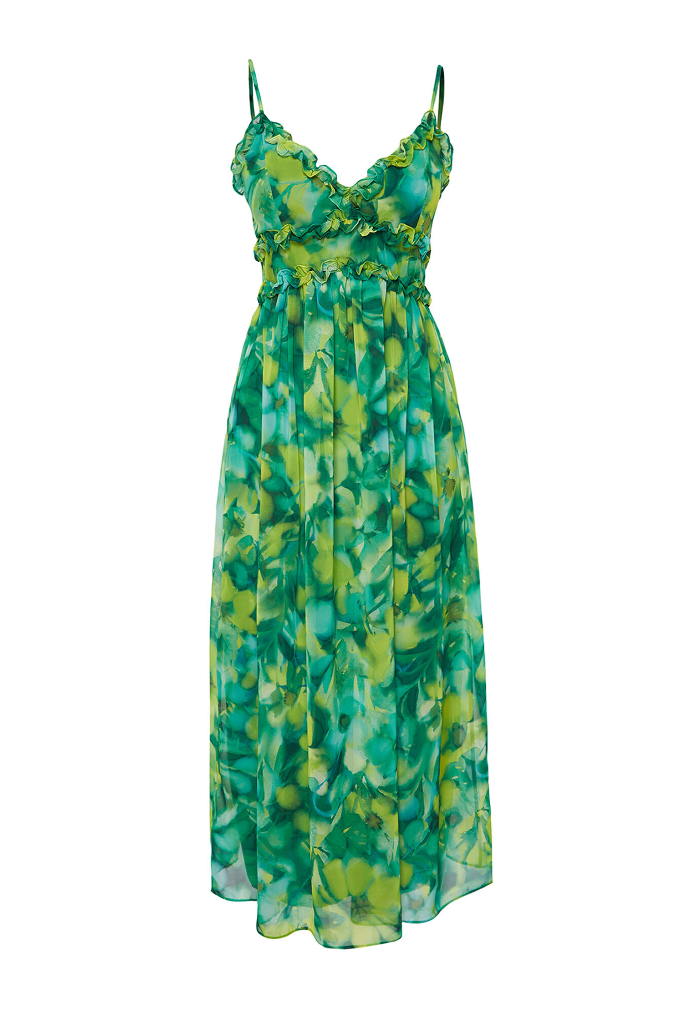 Trendyol Vestido comprido estampado