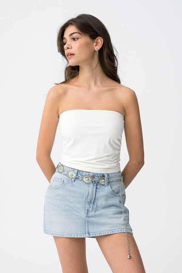 Tiffosi Young Top super ajustado white