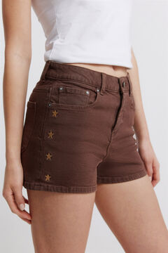 Springfield Star print denim short