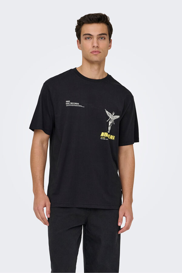 Only & Sons Short-sleeved T-shirt black