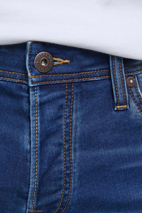 Springfield Slim fit tapered jeans bluish