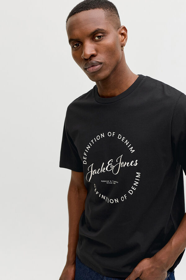 Jack & Jones Cotton short sleeve T-shirt black