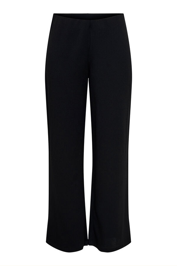 JDY Wide-leg long trouser Crna