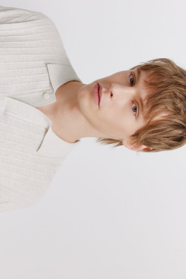 Springfield Basic structured polo shirt grey