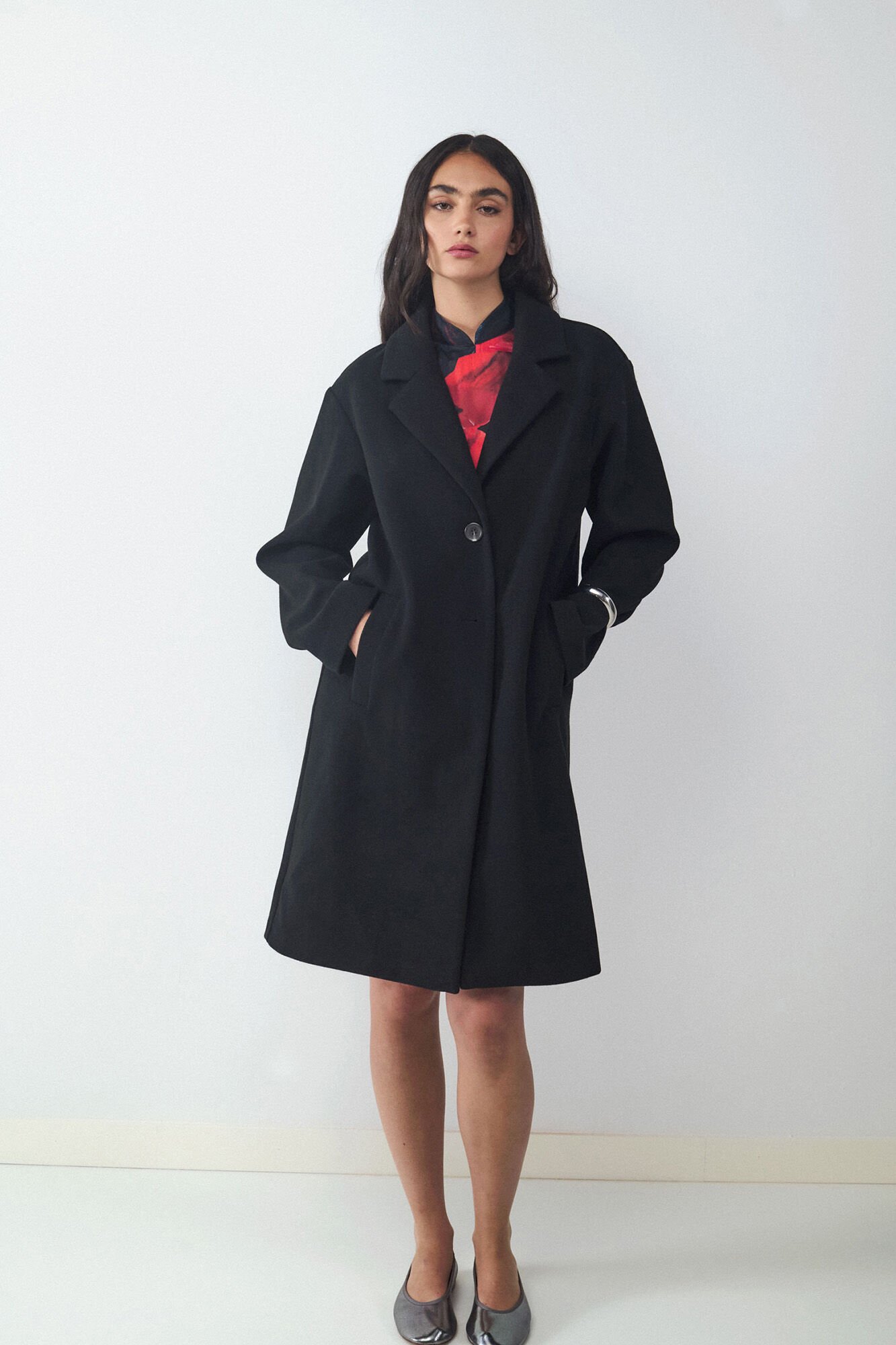 Balmohk Sobretudo longo b&aacute;sico