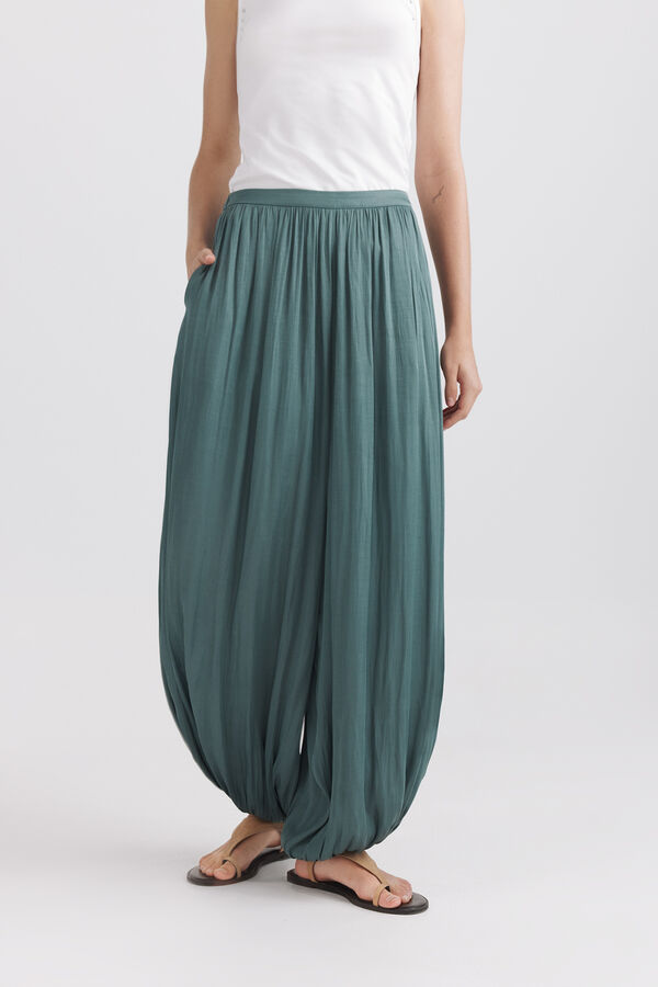 Springfield Fluid harem trousers green