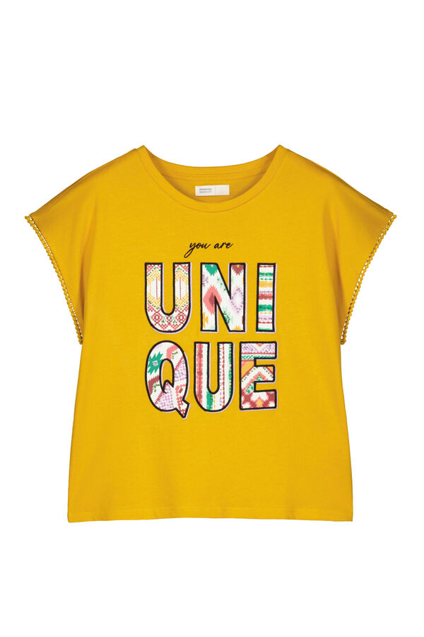 Springfield "Unique" T-shirt žuta