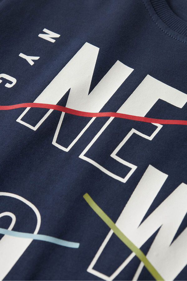 Name It Camiseta infantil de manga curta azul