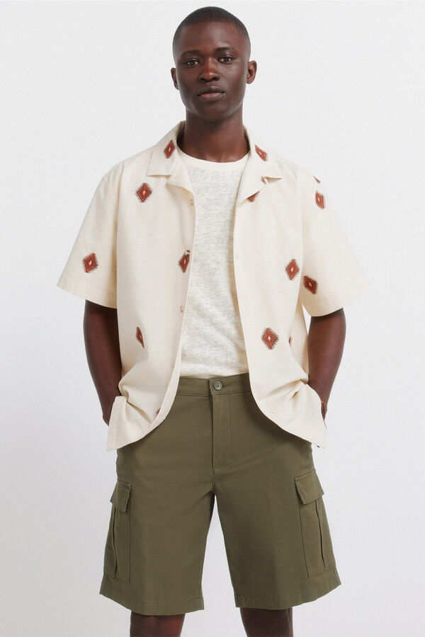 Springfield Bermuda cargo coupe confort imprim&eacute;