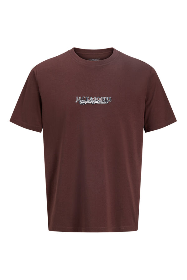 Jack & Jones Camiseta básica estampado frontal rojo