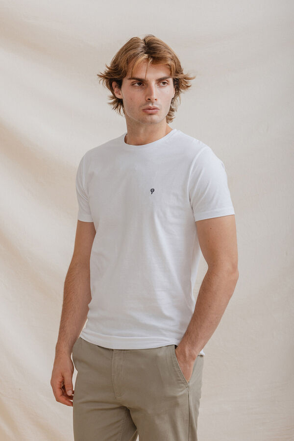 Celopman Camiseta B&aacute;sica blanco