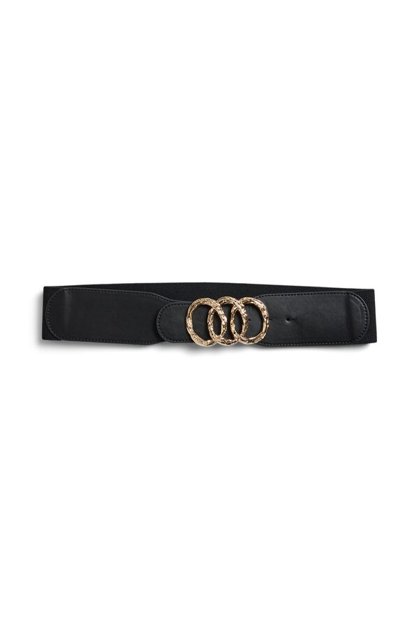 Pieces Elastic belt with buckle black