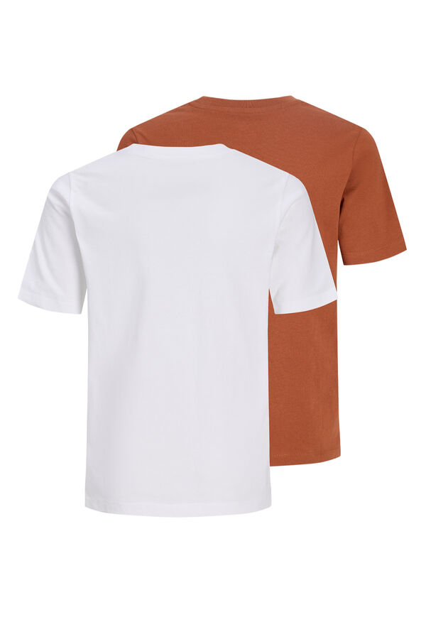 Jack & Jones Junior Pack 2 cotton T-shirts Braon