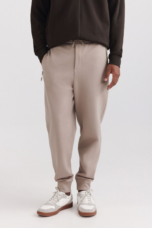 Springfield Technical fabric jogger nude