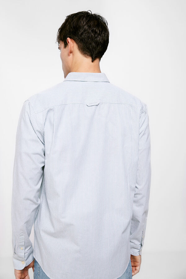 Springfield Striped pinpoint shirt mallow