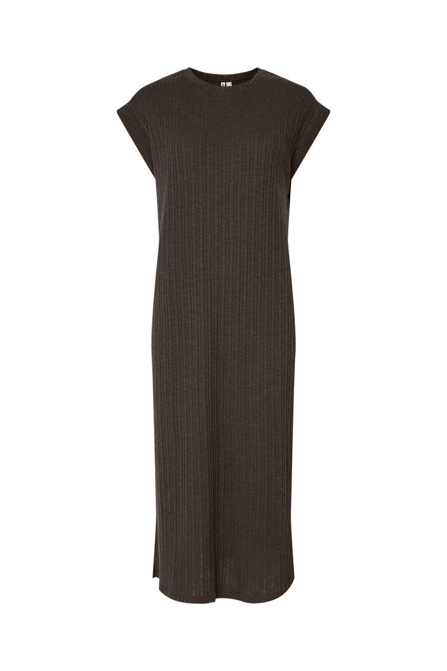 Vestido midi manga corta
