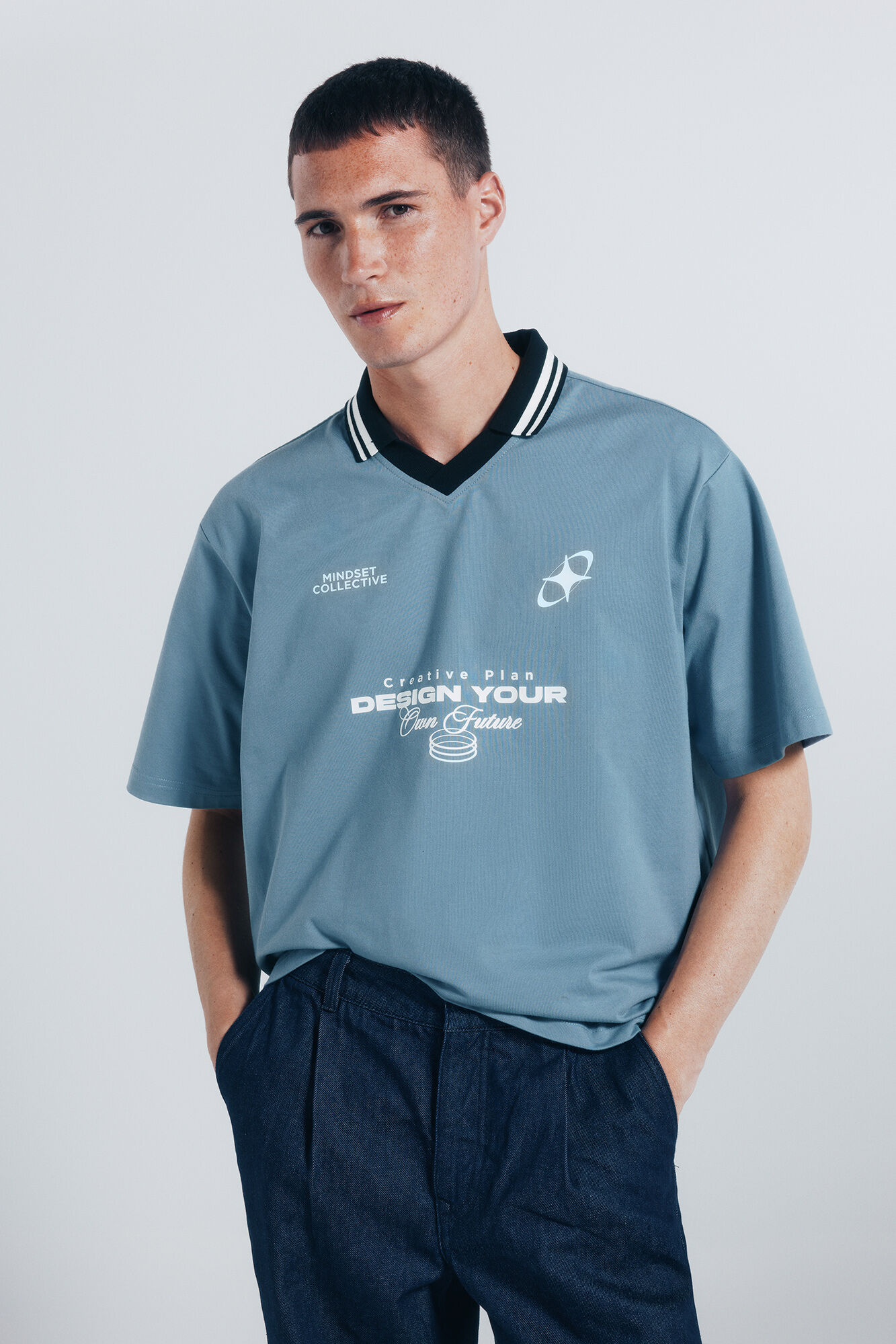 Springfield Polo sport text boxy fit