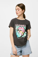 Springfield Camiseta "The Rolling Stones" gris oscuro