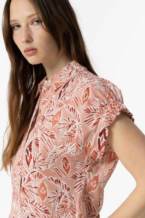 Springfield Printed Floaty Shirt red