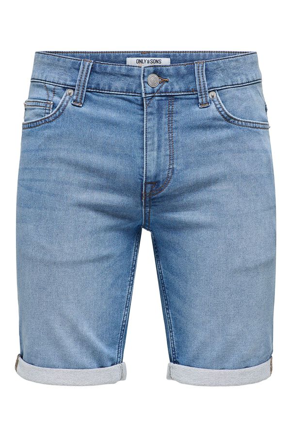 Only & Sons Bermuda vaquera azul