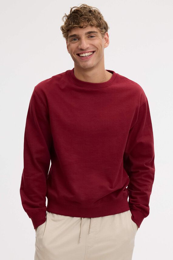 Sudadera cuello redondo oversize