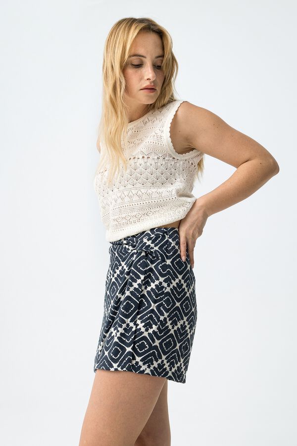 Tiffosi Printed skort azul
