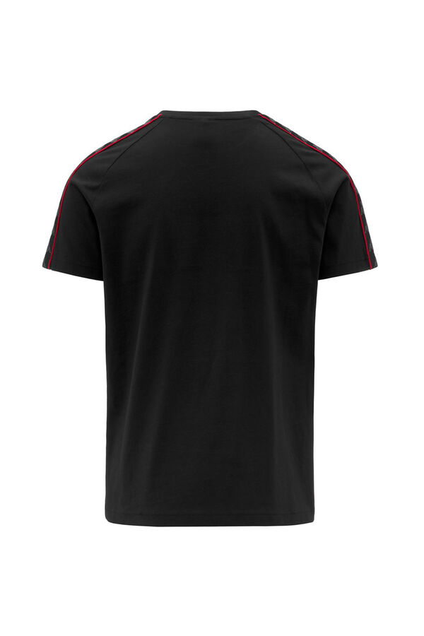 Kappa Camiseta de calle de algod&oacute;n para hombre negro