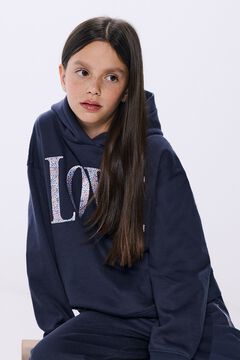 Springfield AMOR moletom com Sweatshirt para menina azulado