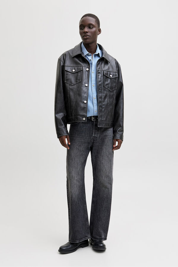 Jack & Jones Denim regular shirt blue