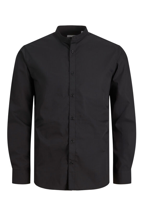 Jack & Jones Casual poplin shirt black