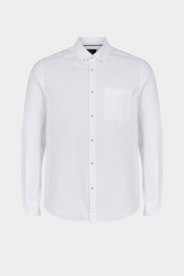 Tiffosi Regular fit Oxford shirt white