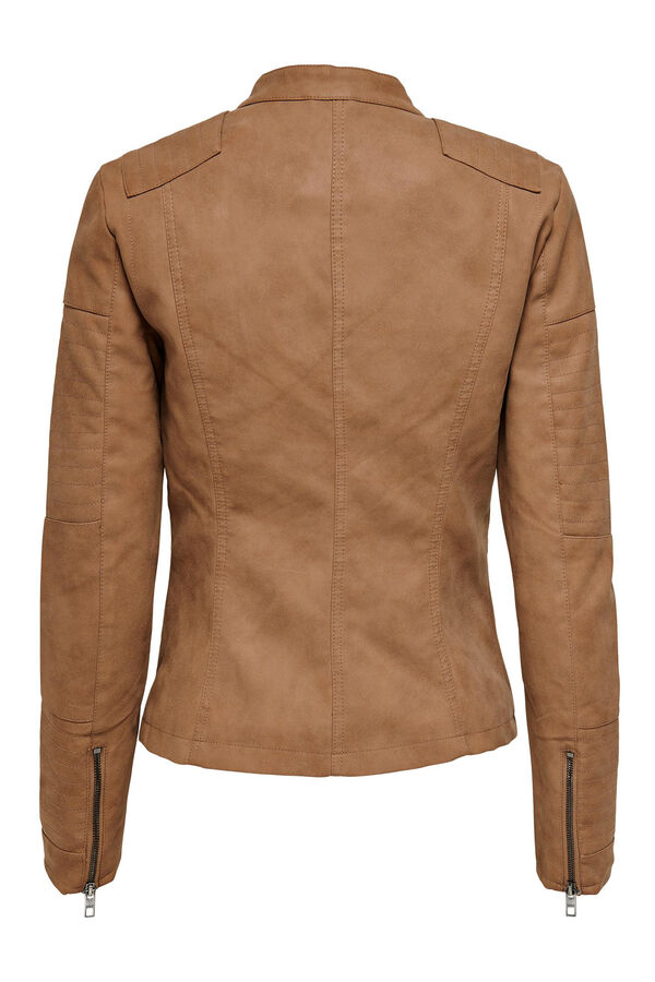 Springfield Biker jacket with zip fastening grey