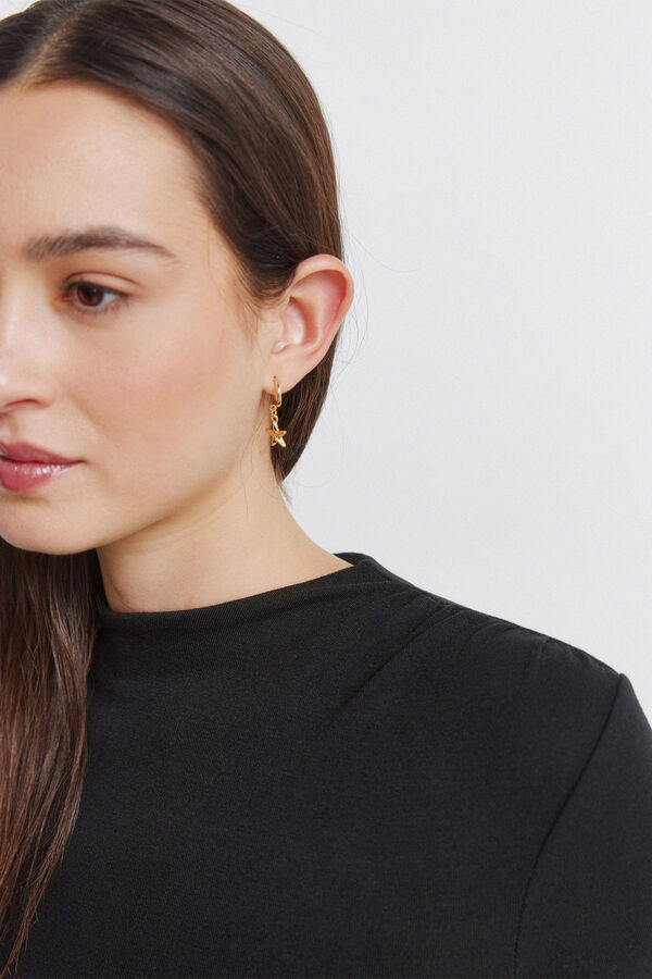 Springfield T-shirt froncé noir