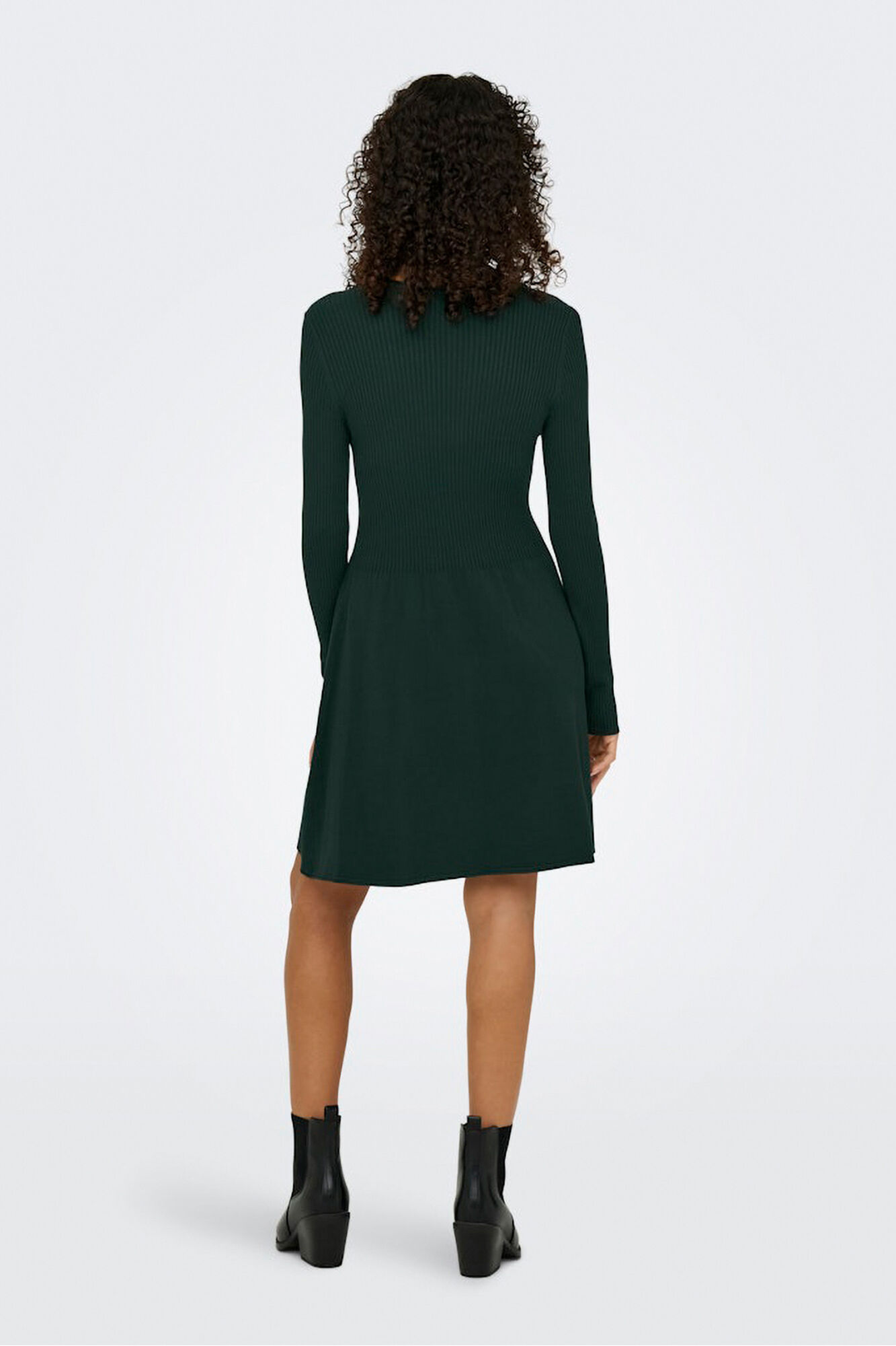 Only Vestido curto canelado 