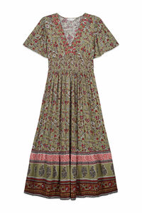 Springfield Mirrored neckline dress