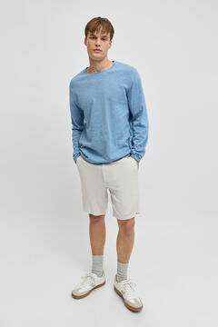 JJ REBEL Bermuda chino regular fit em linho