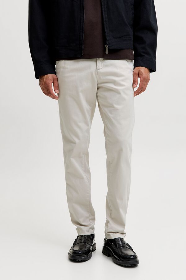 Jack & Jones Cal&ccedil;as chino slim cinzento