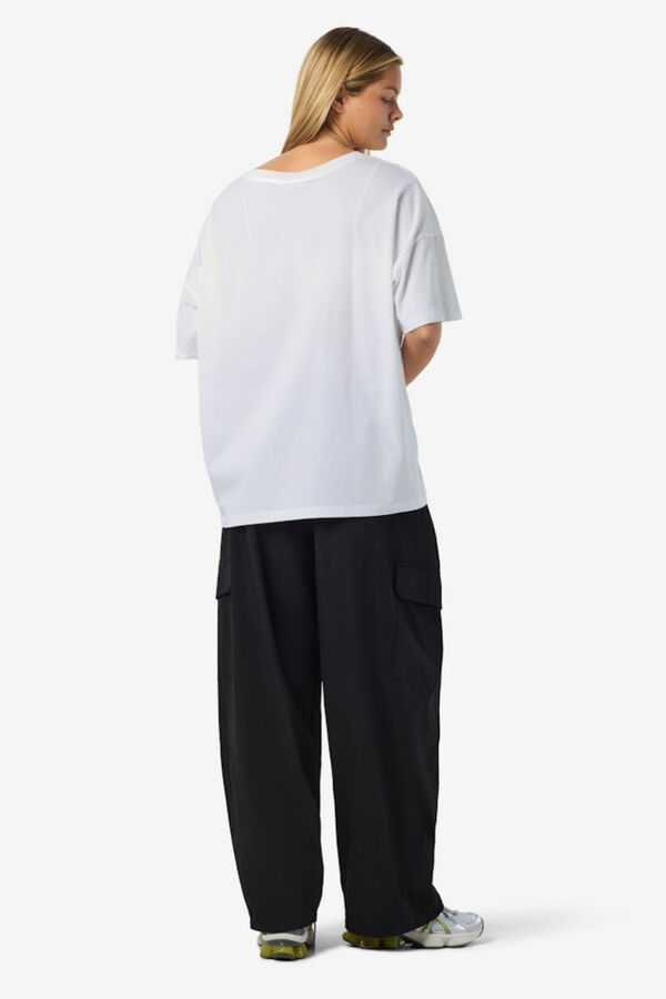 Noisy May T-shirt de manga curta estampada branco