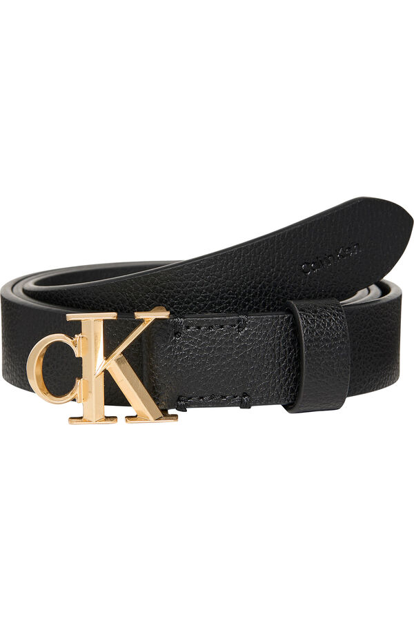 CK Jeans Cinto de pele preto
