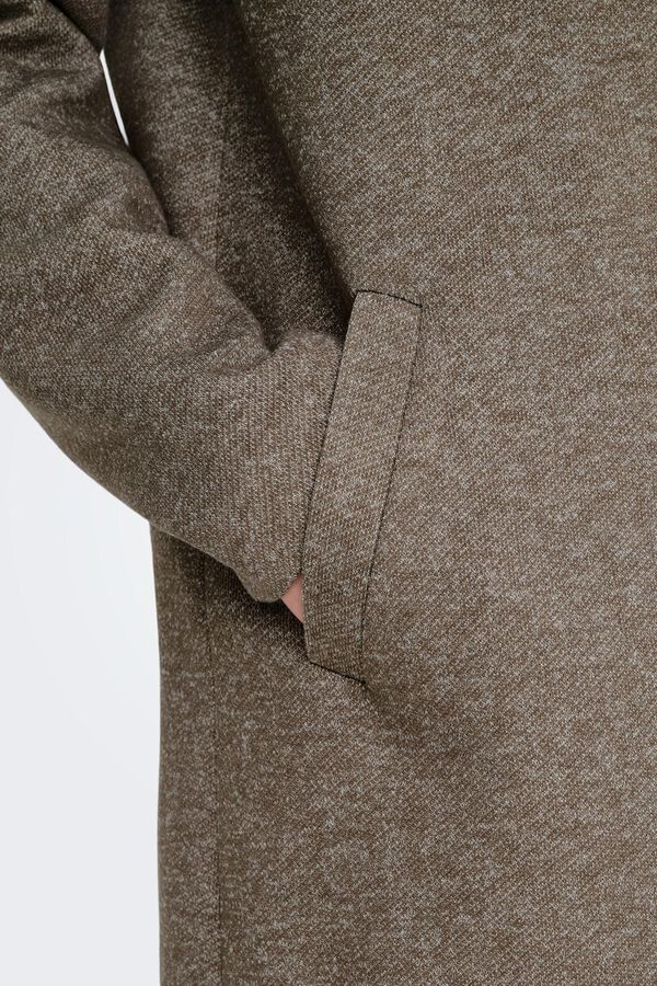 Only Long cloth coat grey