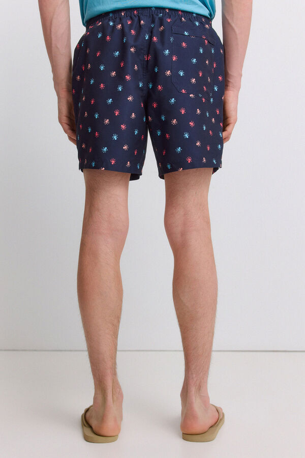 Springfield Octopus print swimwear blue