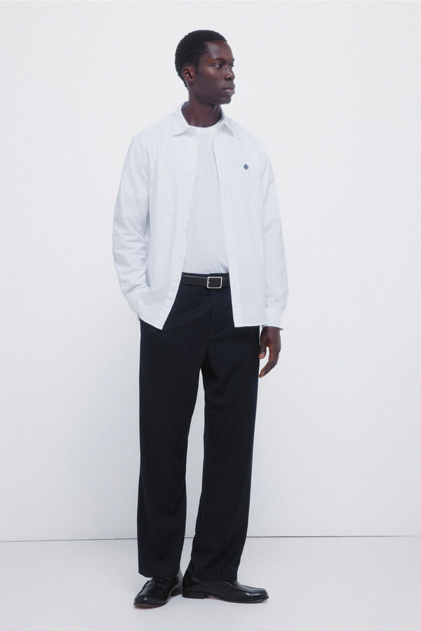 Springfield Brushed Oxford shirt white