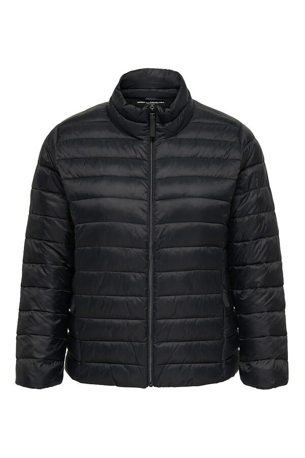 Only Carmakoma Chaqueta acolchada cremallera talla grande negro
